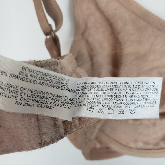 Wacoal Halo Lace Seamless Underwire Bra 65149 Toast Tan Neutral Size 34D - Picture 5 of 5